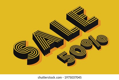 Sale banner layout design Vector illustration