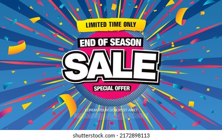 sale banner layout design, vector illustration