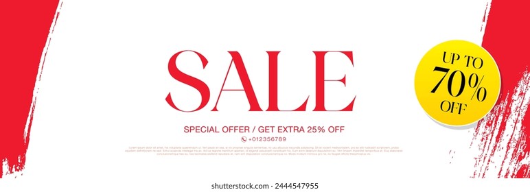 sale banner layout design vector illustration