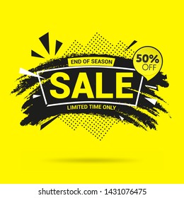 Sale banner layout modern design, special offer