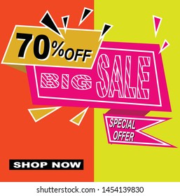 Sale banner layout modern design can make all kinds of business promotions