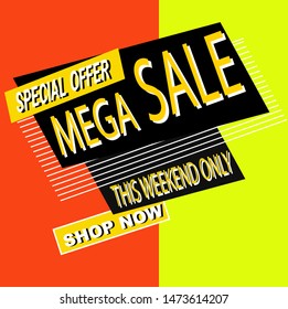 Sale banner layout modern design can make all kinds of business promotions