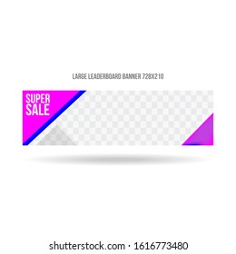 sale banner leaderboard for business template and commercial use website social media and more