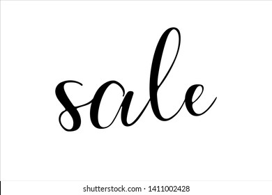 Sale banner lettering. Can be used for print on anything bags, banners, magazines, shops