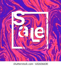 sale banner marble vector background