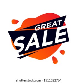 sale banner modern abstract vector design template. eps10
