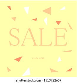 sale banner modern abstract vector design. eps10
