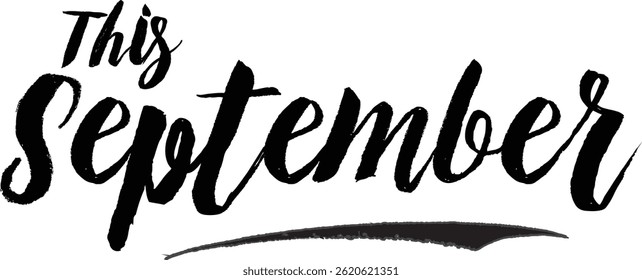 Sale Banner Modern Text Typography  This September 