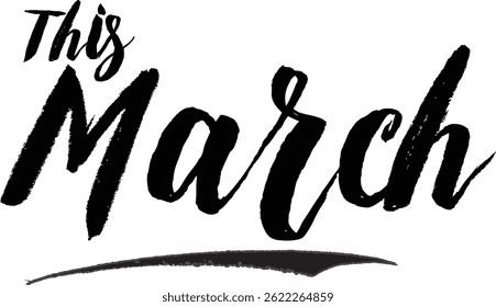 Sale Banner Modern Text Typography This March