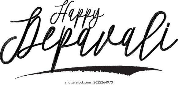 Sale Banner Modern Text Typography Happy Depavali