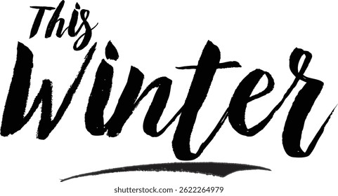 Sale Banner Modern Text Typography This winter