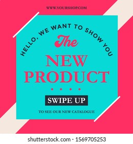 Sale banner, new product, Vector illustration