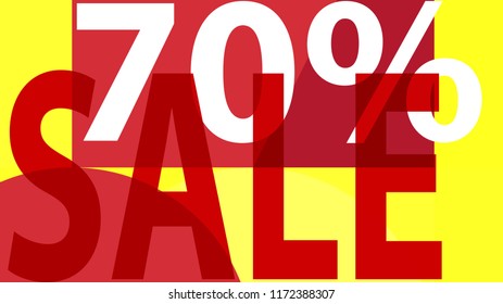 Sale Banner. Off Poster Design. Modern Promotion Banner.
 Creative Sale and Discount Promo Background with Geometrical  Pattern. Autumn Red, Orange, Yellow White Colors.