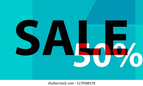 Sale Banner. Off Poster Design. 
Modern Promotion Banner.
Creative Sale and Discount Promo Background with Geometrical  Pattern. Organic Green, Mint, Blue Colors Business coupon. Modern