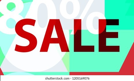 Sale Banner. Off Poster Design. 

 Modern Promotion Banner.
 Creative Sale and Discount Promo Background with Geometrical  Pattern. Organic Green, Mint, Blue Colors
 Business coupon. Modern.