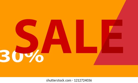 Sale Banner. Off Poster Design. 

 Modern Promotion Banner.
 Creative Sale and Discount Promo Background with Geometrical  Pattern. Autumn Red, Orange, Yellow White Colors.
 Business coupon.
