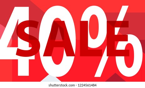Sale Banner. Off Poster Design. 

 Modern Promotion Banner. Creative Sale and Discount Promo Background with Geometrical  Pattern. Pink, Red, Magenta, White Colors.
 Business coupon. Modern.