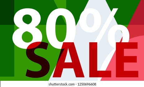 Sale Banner. Off Poster Design. 

 Modern Promotion Banner
 Creative Sale and Discount Promo Background with Geometrical  Pattern. Organic Green, Mint, Blue Colors
 Business coupon. Modern.