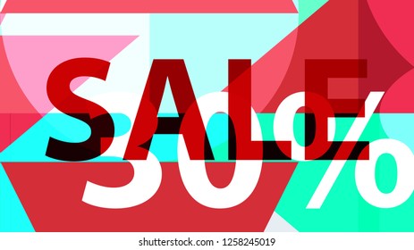 Sale Banner. Off Poster Design. 

 Modern Promotion Banner. Creative Sale and Discount Promo Background with Geometrical  Pattern. Organic Green, Mint, Blue Colors.
 Business coupon. Modern.