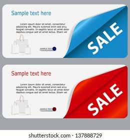 Sale banner with place for your text. vector illustration