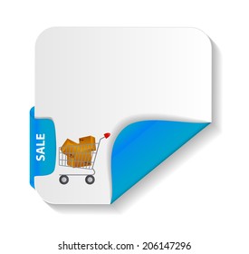 Sale banner with place for your text. vector illustration 