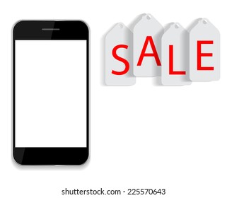 Sale Banner with Place for Your Text. Illustration