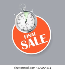 Sale Banner with Place for Your Text. Vector Illustration EPS10