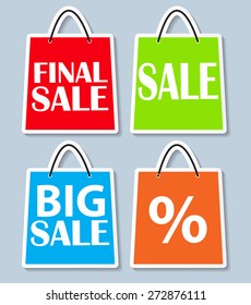 Sale Banner with Place for Your Text. Vector Illustration EPS10