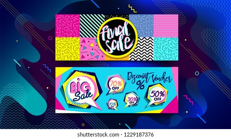 Sale banner, poster or shopping voucher. Black Friday. Social media vector illustration template for website and mobile website development, email and newsletter design, marketing material.