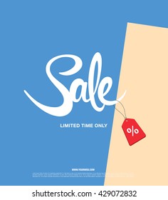 Sale banner, poster. Sale tag
