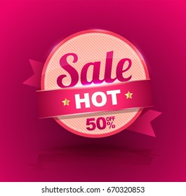 SALE banner for promotion advertising. Vector illustration.