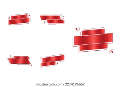 Sale Banner Red Color Vector