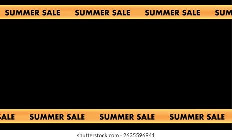 Sale Banner Ribbon. Yellow Vector Discount Offer. Promotion Frame with Sale Text Graphic. Special Promo Advertising Voucher Background. Christmas Sale Labels. Black Friday Shopping Clearance Template.