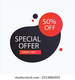 sale banner and sales label