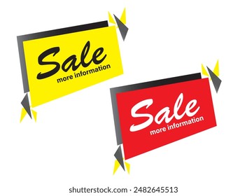  sale banner, sales tag,  sales label  Vector format, sale tag