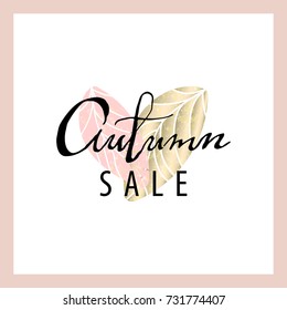 Sale banner. Seasonal clearance  card design. Vector 
