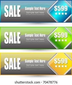 sale banner set