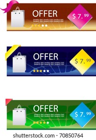 sale banner set