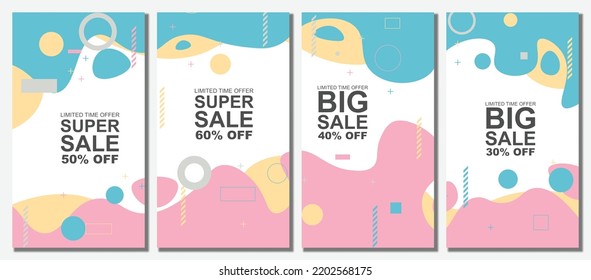 Anuncio de venta de fondo. Fondo del banner de venta. Ilustración vectorial.