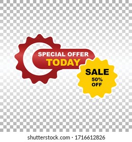 Sale banner for social media. Frame Vector illustration
