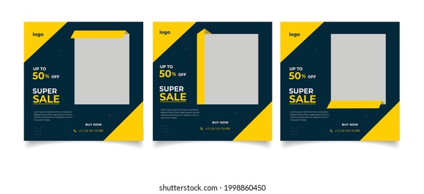 sale banner Social media post banner design template
