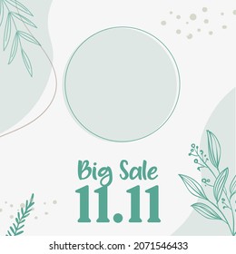 Sale banner social media post template. Abstract Background. Vector illustration. For promotion