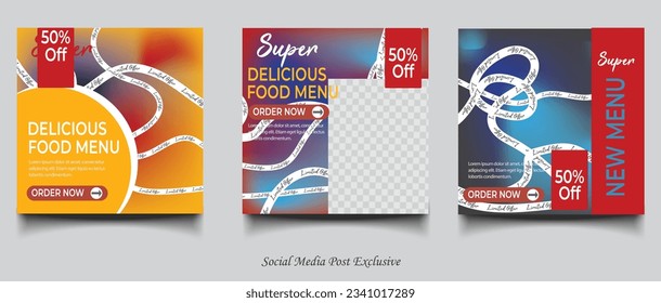 Sale Banner Social media post banner design template 