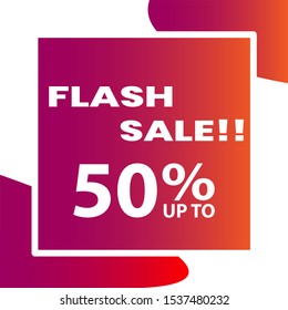 Sale banner. Special offer, big sale, discount up to 50 off. With liquid design - Shutterstock ID 1537480232