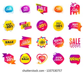 Sale banner. Special offer template tags. Cyber monday sale discount. Black friday shopping icons. Best ultimate offer badge. Super shopping discount icons. Mega banners set vector
