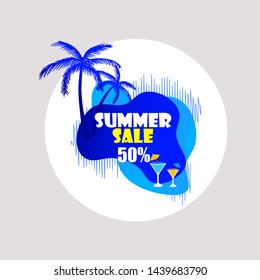 Sale banner. Sale tag. Sale promotional material vector illustration. Design for social media banner, poster, email, newsletter, ad, leaflet, placard, brochure, flyer, web sticker