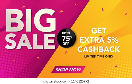 Sale banner template background, Big sale special offer. end of season super sale banner. black friday. modern sale design. vector illustration.