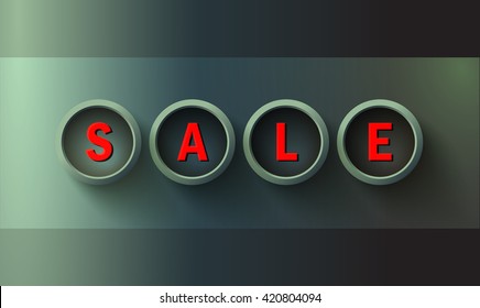 Sale banner template. Sale background. Vector illustration