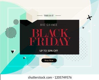 Sale banner template for black Friday