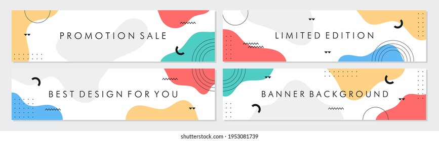 Sale banner template collection for promotion sale. Editable banner for social media post, website and internet ads.